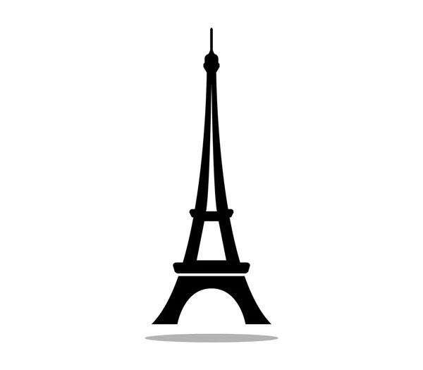 Eiffel tower on white background — Stock Photo, Image