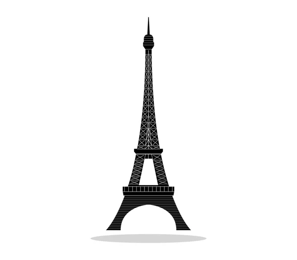 Torre eiffel em fundo branco — Fotografia de Stock