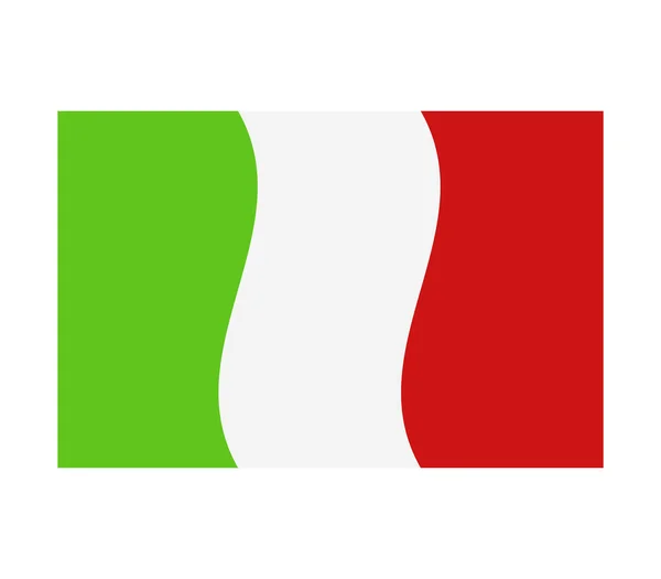 Bebilderte Flagge von Italien — Stockfoto