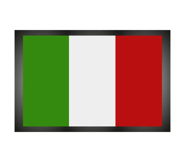 Εικονογραφημένο σημαία της Ιταλίας — Φωτογραφία Αρχείου