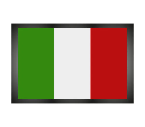 Bebilderte Flagge von Italien — Stockfoto