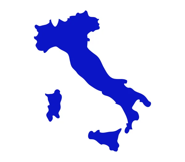 Χάρτης Ιταλίας εικονογραφημένα — Φωτογραφία Αρχείου