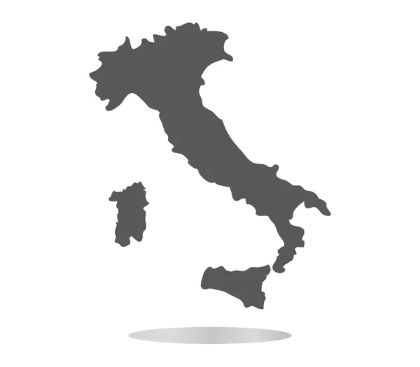 Kaart van Italië geïllustreerd — Stockfoto