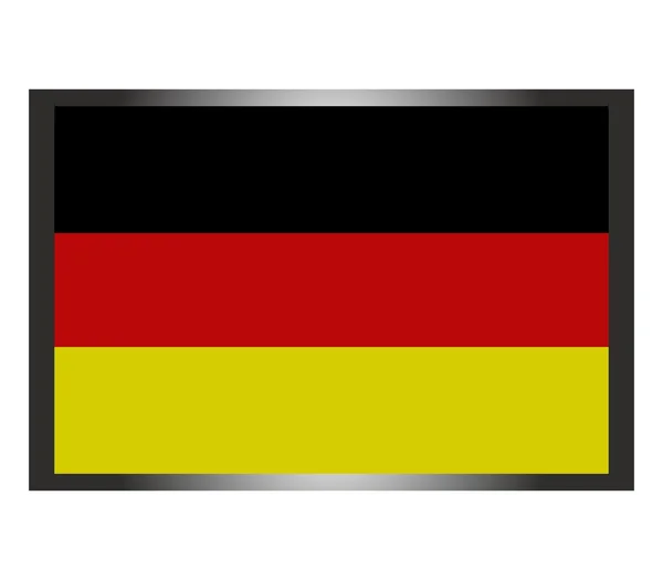 Vlag van Duitsland geïllustreerd — Stockfoto