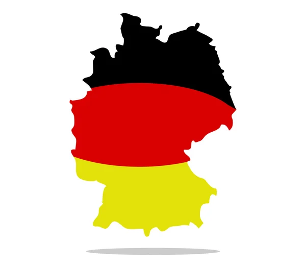 Geïllustreerde kaart van Duitsland — Stockfoto