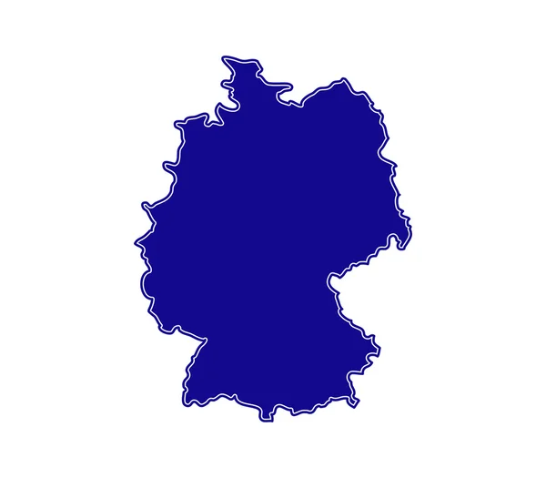 Geïllustreerde kaart van Duitsland — Stockfoto
