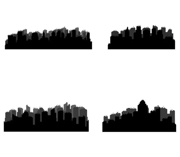 Set skyline van de stad — Stockfoto
