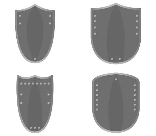 Set of illustrated shields — Stock Photo, Image