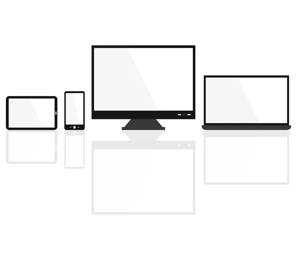 Moderne Geräte auf weißem Hintergrund — Stockfoto