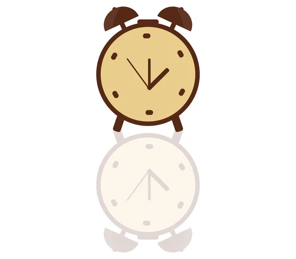 Alarm clock illustrated on a white background — Stock Photo, Image