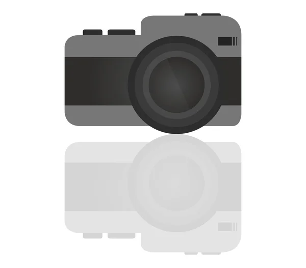 Macchina fotografica illustrata su sfondo bianco — Foto Stock