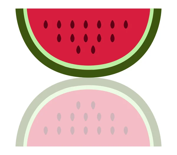 Vattenmelon på vit bakgrund — Stockfoto
