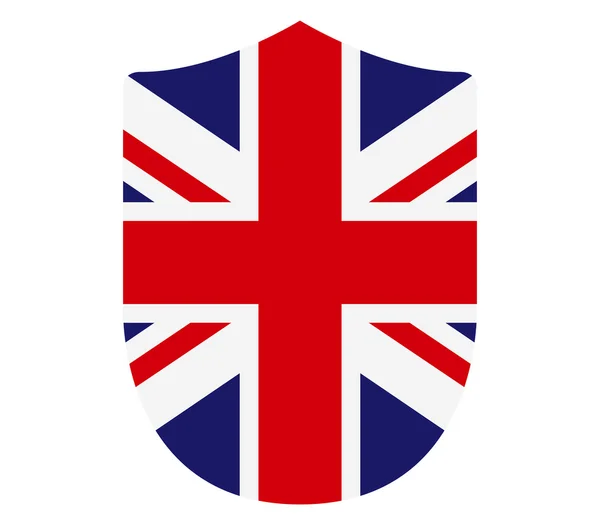 Bandeira de britain no fundo branco — Fotografia de Stock