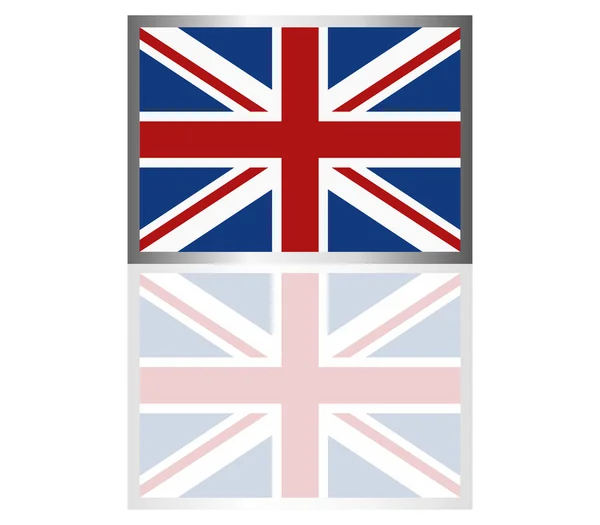 Flagga av Storbritannien illustrerad — Stockfoto