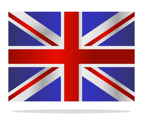 Flagga av Storbritannien illustrerad — Stockfoto