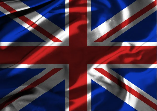 示されているイギリスの旗 — ストック写真