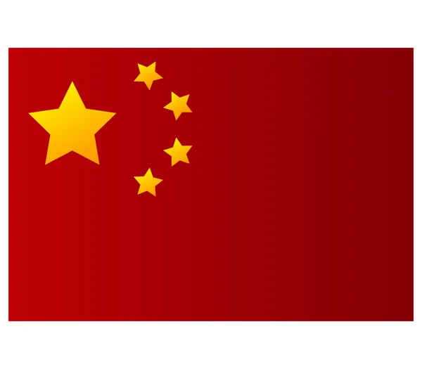 Bandiera della Cina illustrata — Foto Stock