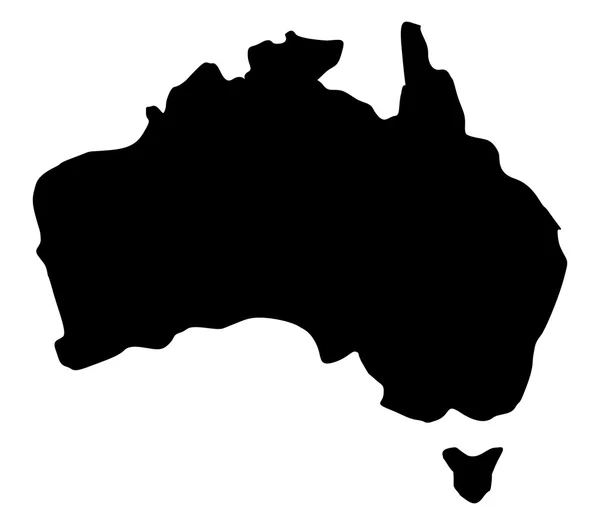 Carte illustrée de Australie sur fond — Photo