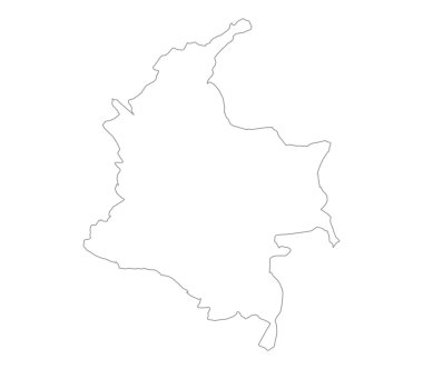 Resimli Kolombiya Haritası