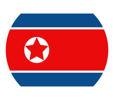 Resimli Kuzey Kore bayrağı