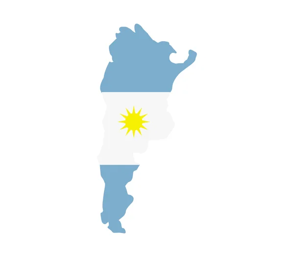 Kart over Argentina illustrert – stockfoto