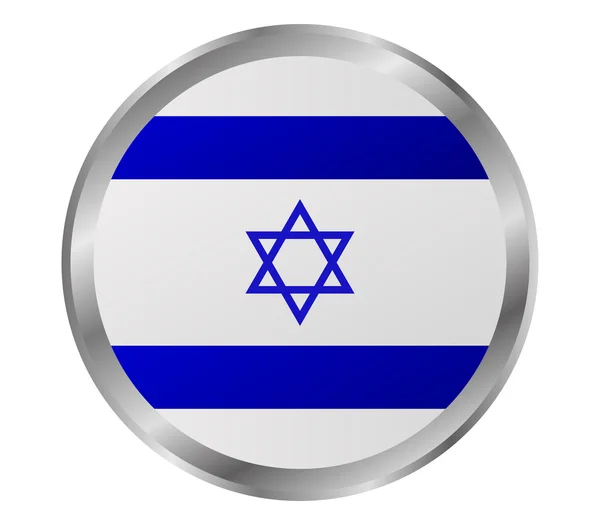 Bandeira de Israel ilustrada sobre um fundo branco — Fotografia de Stock