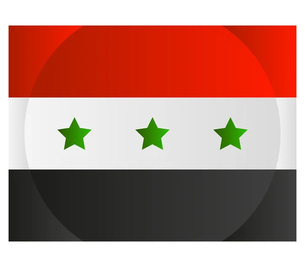 Abgebildete Flagge des Irak — Stockfoto