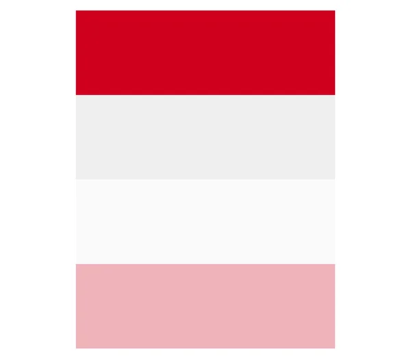 Bandiera illustrata dell'Indonesia — Foto Stock