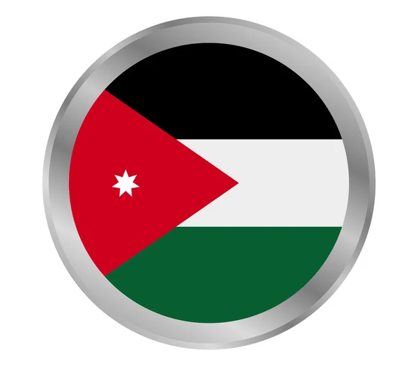 Vlag van Jordanië geïllustreerd — Stockfoto