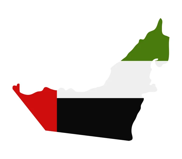 Karte der Vereinigten Arabischen Emirate illustriert — Stockfoto