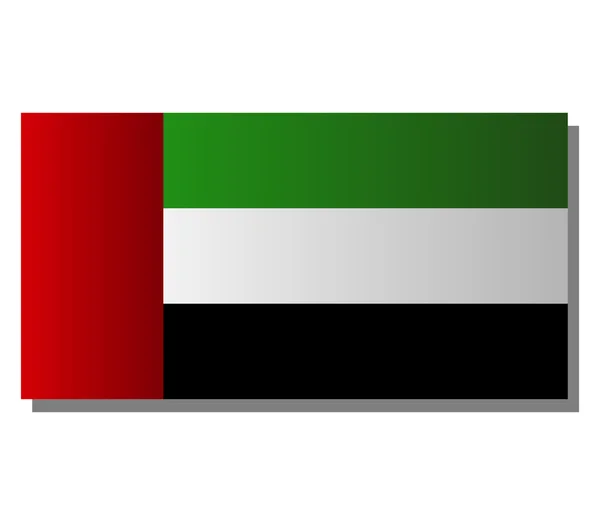 Vlajka Spojených arabských emirátů, ilustrace — Stock fotografie