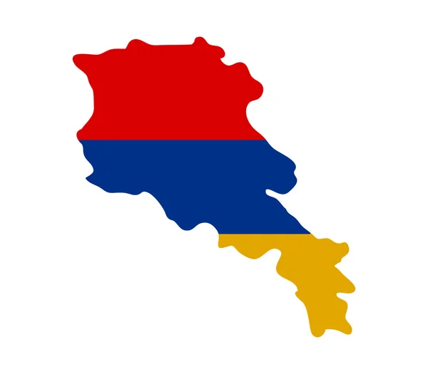 Bebilderte Landkarte von Armenien — Stockfoto