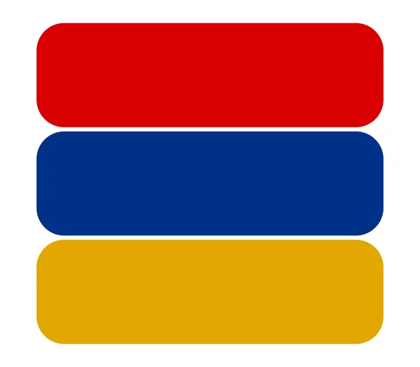 Bandera ilustrada de Armenia —  Fotos de Stock
