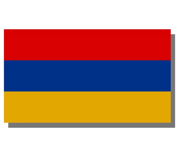 Illustrerad flagga Armenien — Stockfoto