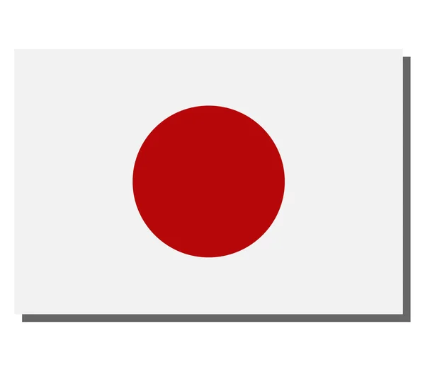 Illustrated flag of japan — Stock Photo, Image