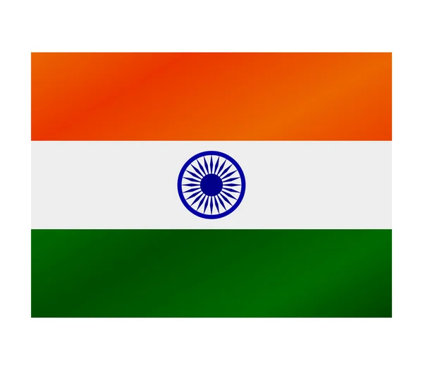 Illustrated flag of India — Stock Photo, Image