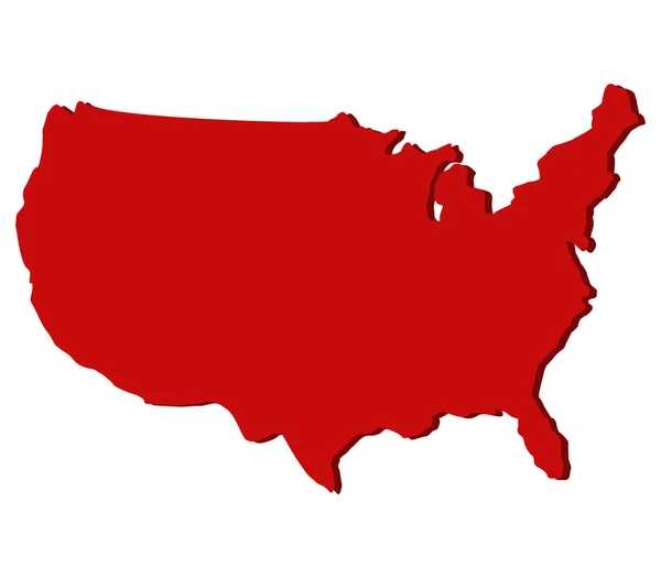 背景で示されているアメリカ合衆国の地図 — ストック写真