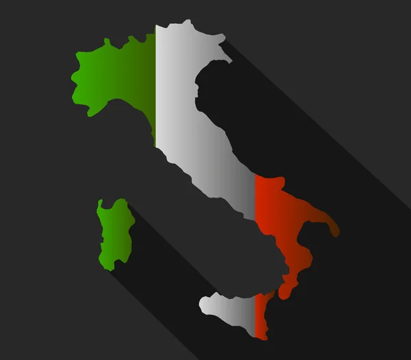 Карта Італія проілюстровано на тлі — стокове фото