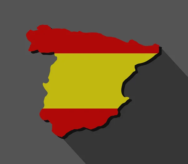 Map of spain illustrated on background — Stock Photo, Image