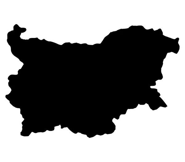 Болгария карта на белом фоне — стоковое фото