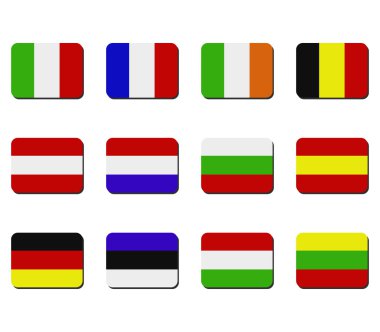 Europe bayrakları kümesi