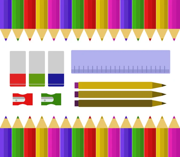 Conjunto de herramientas para la escuela —  Fotos de Stock