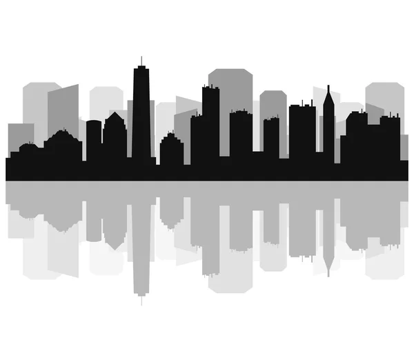 New York's skyline on a white background — Stock Photo, Image