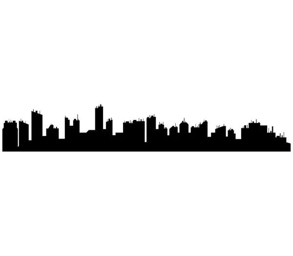 City skyline on a white background — Stock Photo, Image