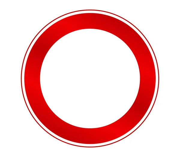 Road sign ban illustrerad — Stockfoto