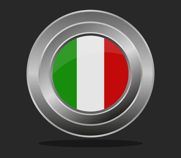 Bebilderte Flagge von Italien — Stockfoto