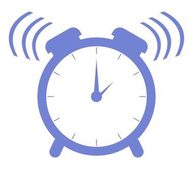 Resimli ve renkli çalar saat simgesi