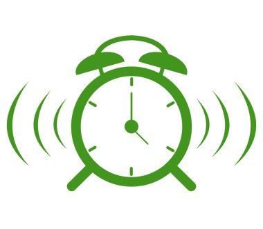 Resimli ve renkli çalar saat simgesi