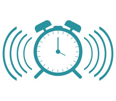 Resimli ve renkli çalar saat simgesi