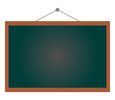 simge resimli ve renkli yazı tahtası